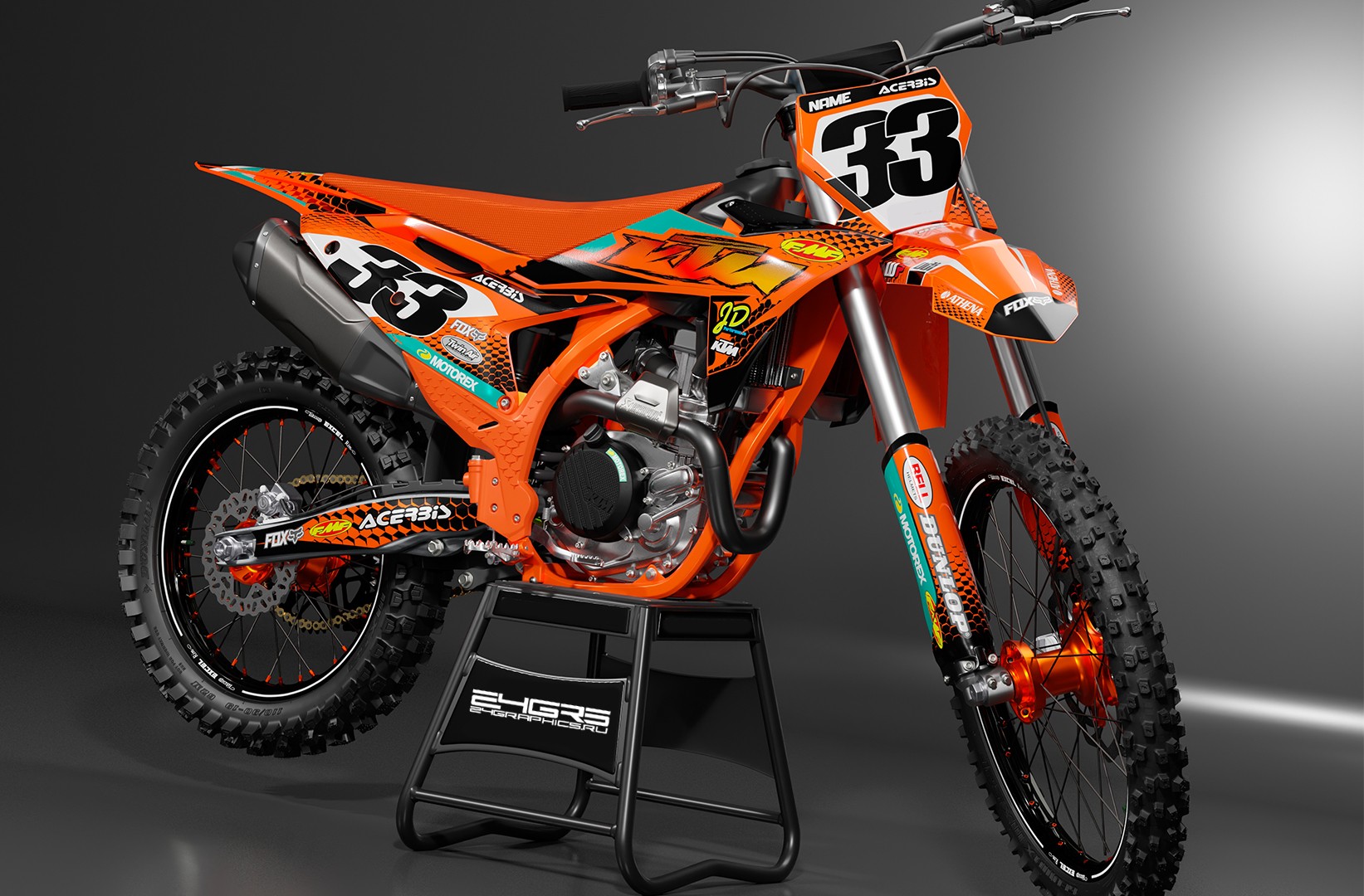 Наклейки на мотоцикл KTM 049_0