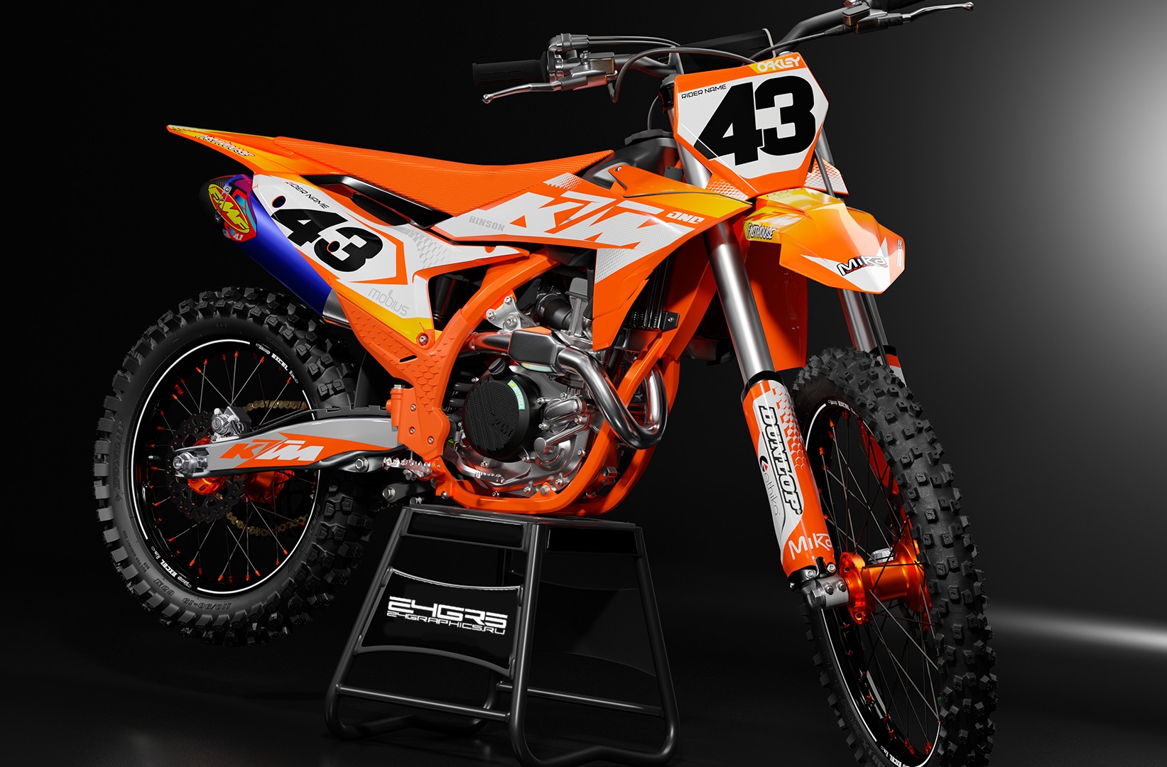 Наклейки на мотоцикл KTM 051