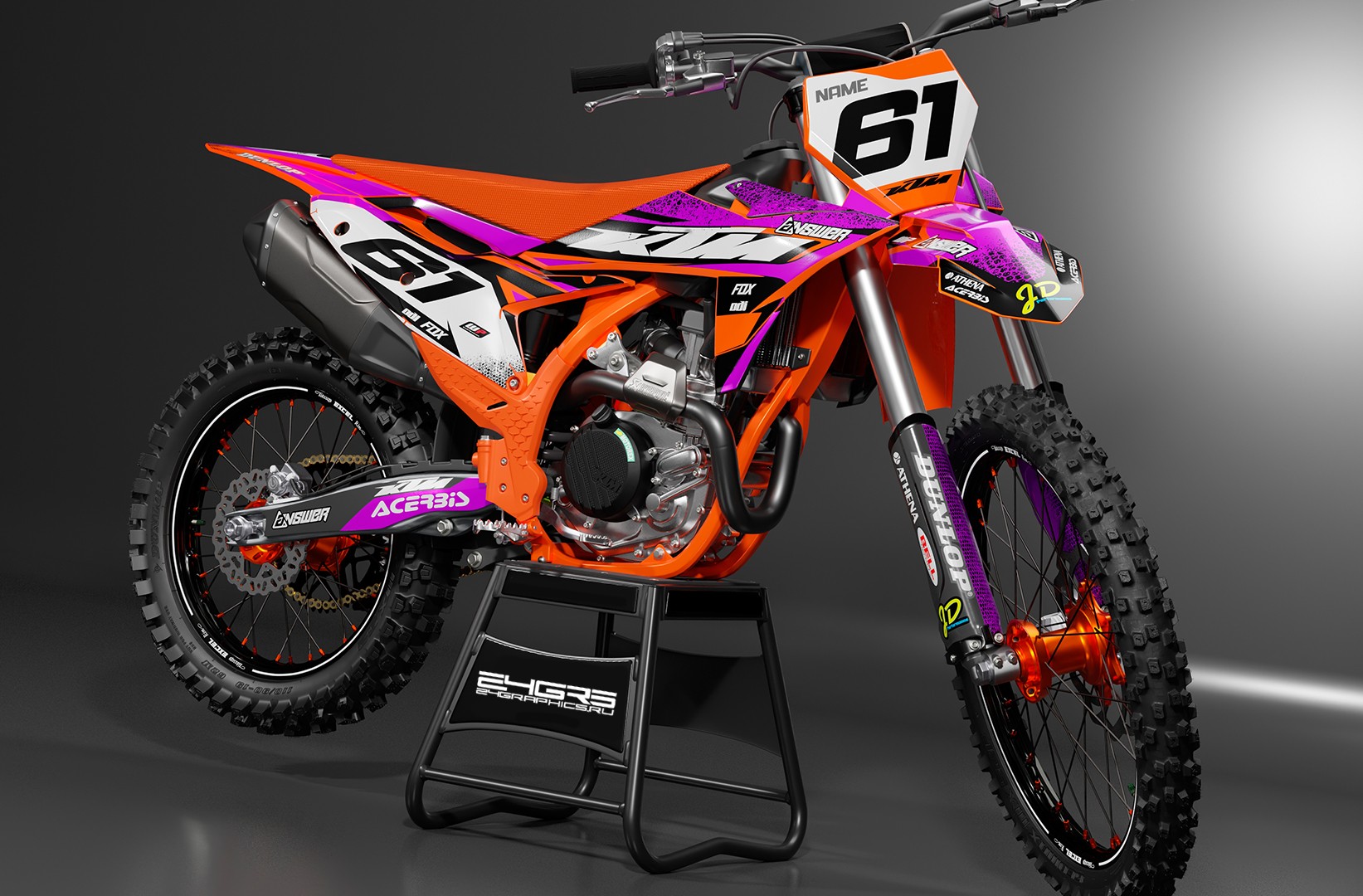 Наклейки на мотоцикл KTM 052