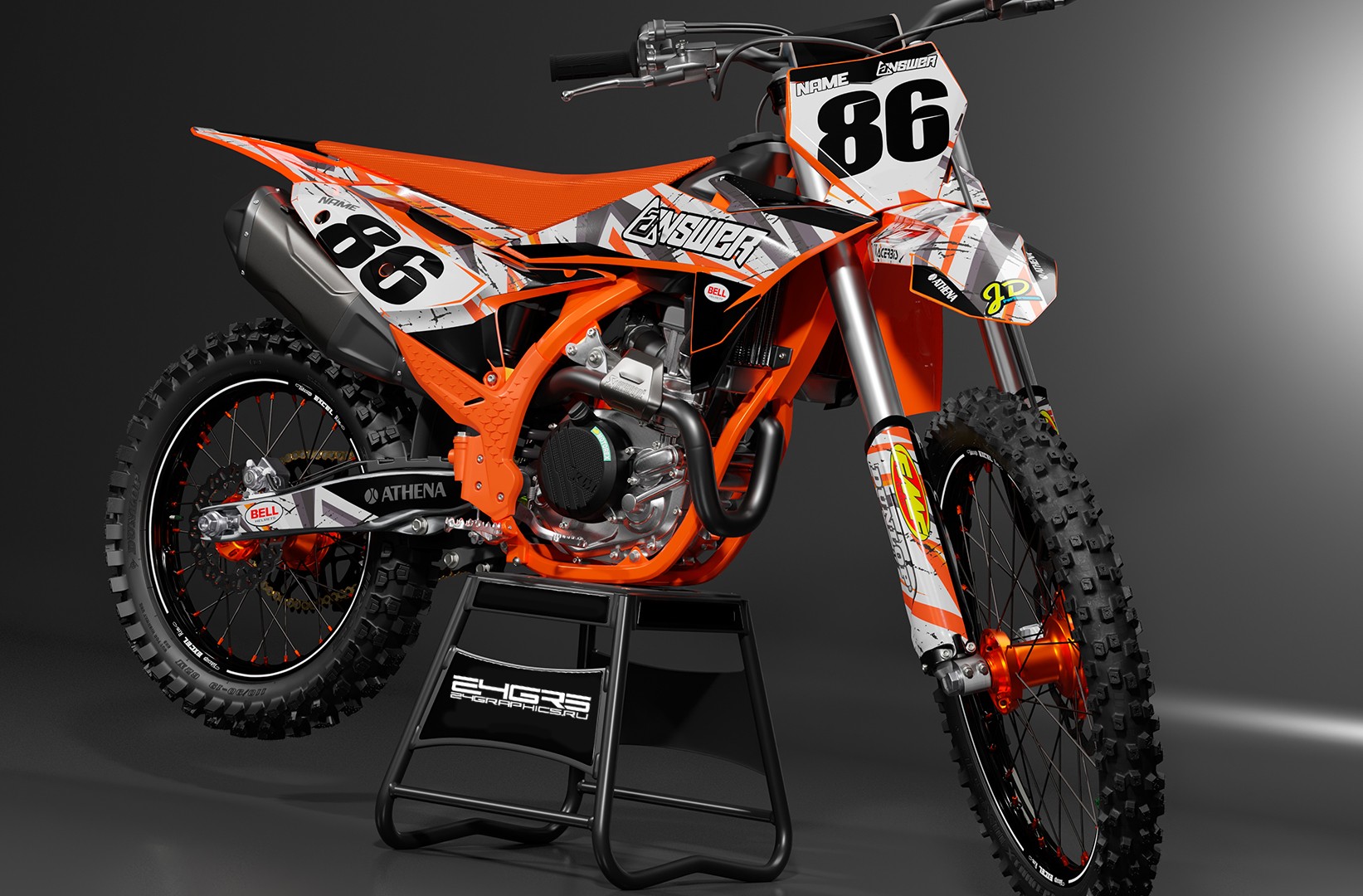 Наклейки на мотоцикл KTM 054_0