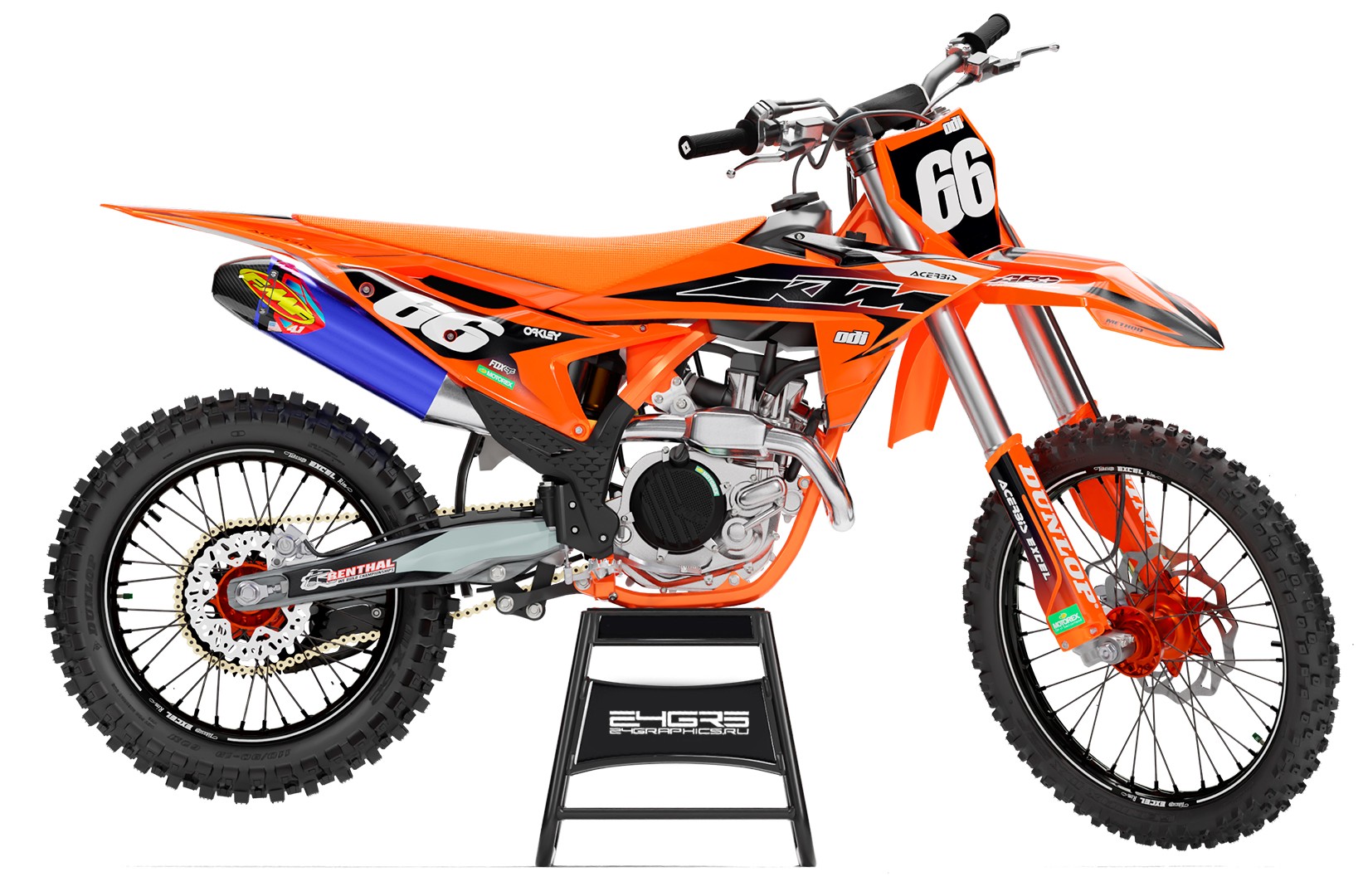 Наклейки на мотоцикл KTM 068_0