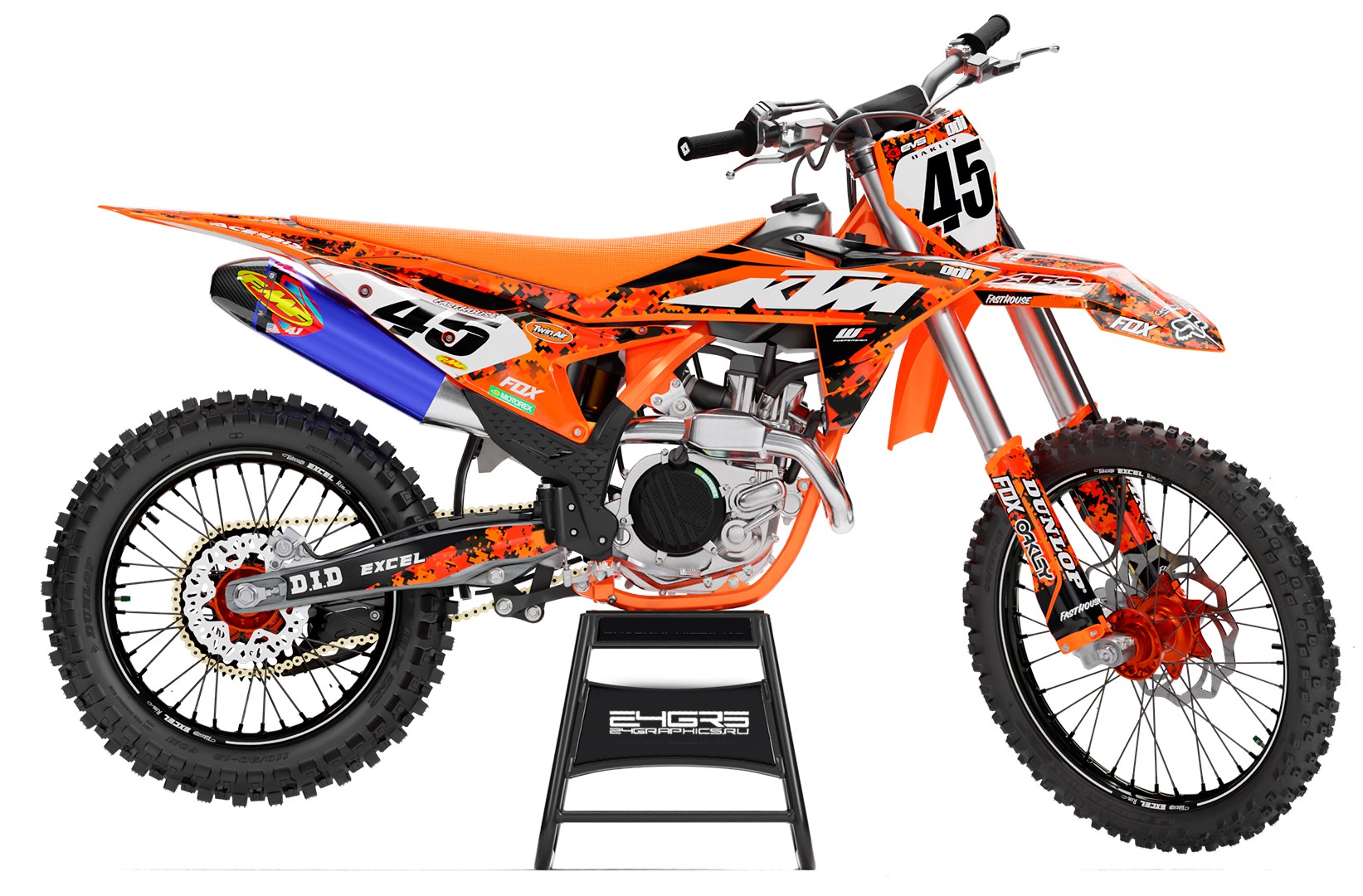 Наклейки на мотоцикл KTM 069_0