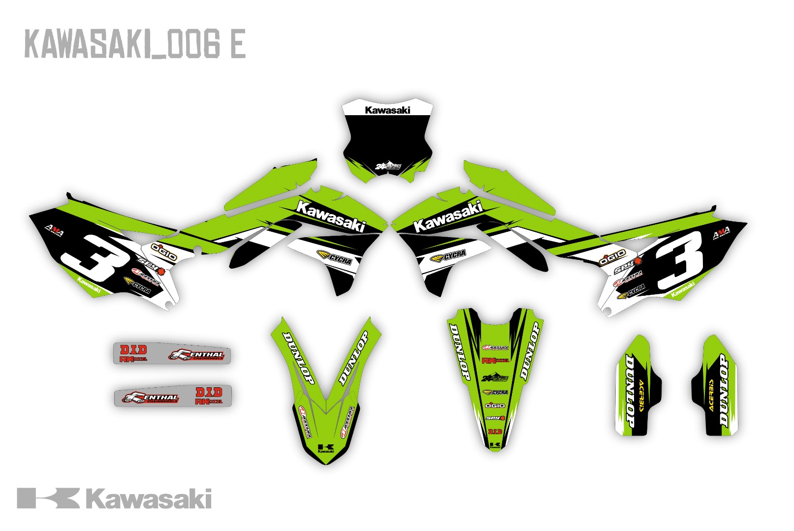 Наклейки на мотоцикл Kawasaki 006_4