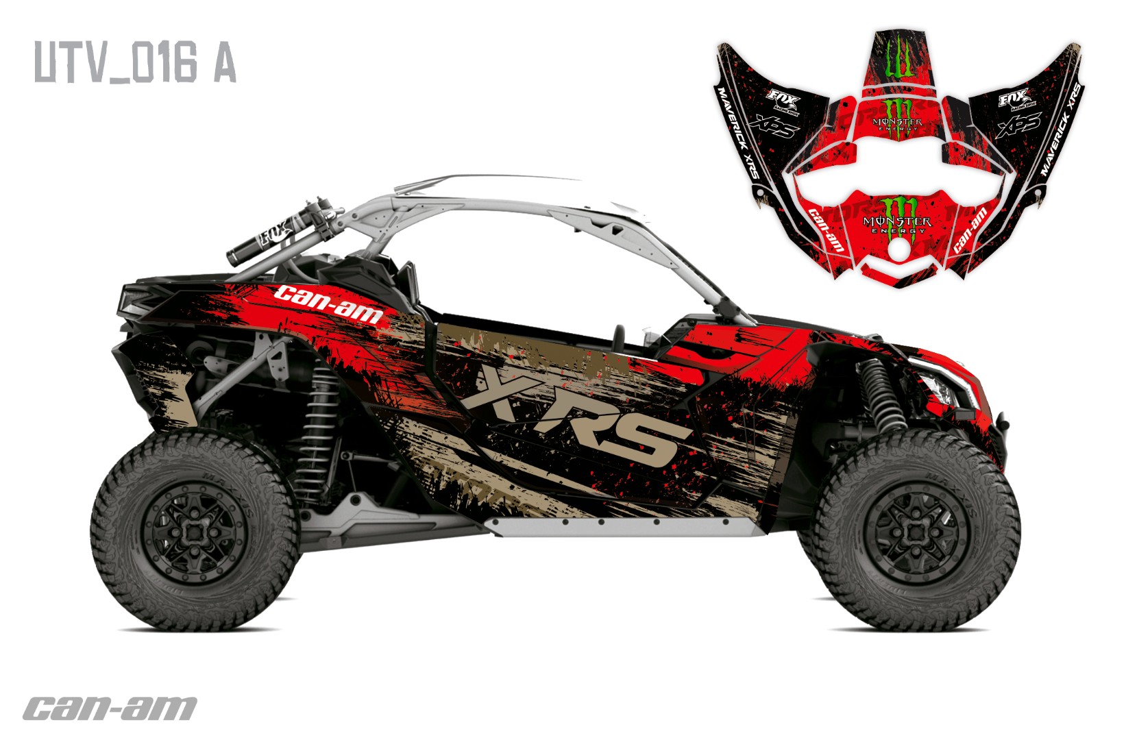 Наклейки Can Am Maverick X3 016_0