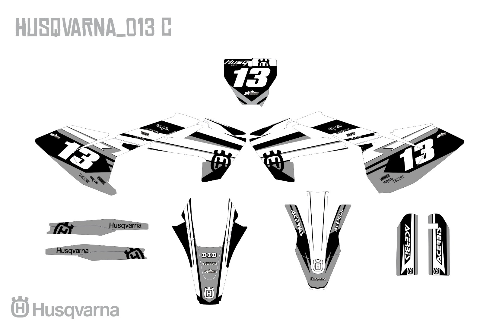 Наклейки на мотоцикл Husqvarna 013_2