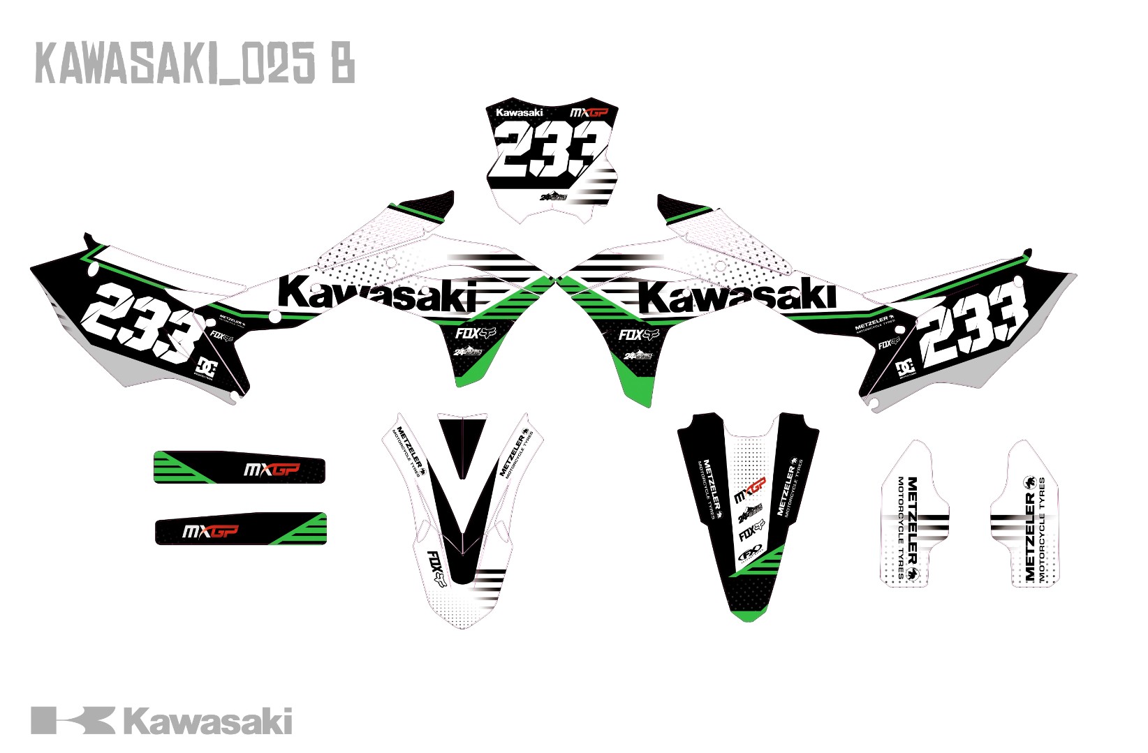 Наклейки на мотоцикл Kawasaki 025_1