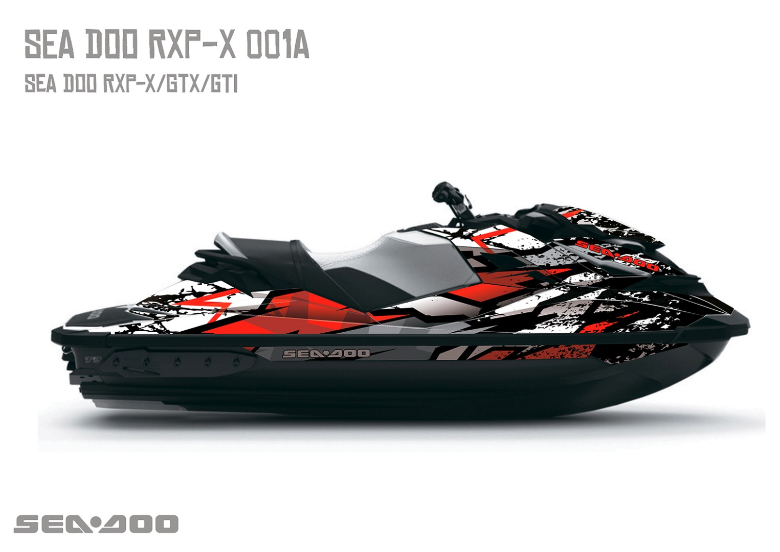 Наклейки на гидроцикл SEA-DOO RXP/RXT/GTI 001