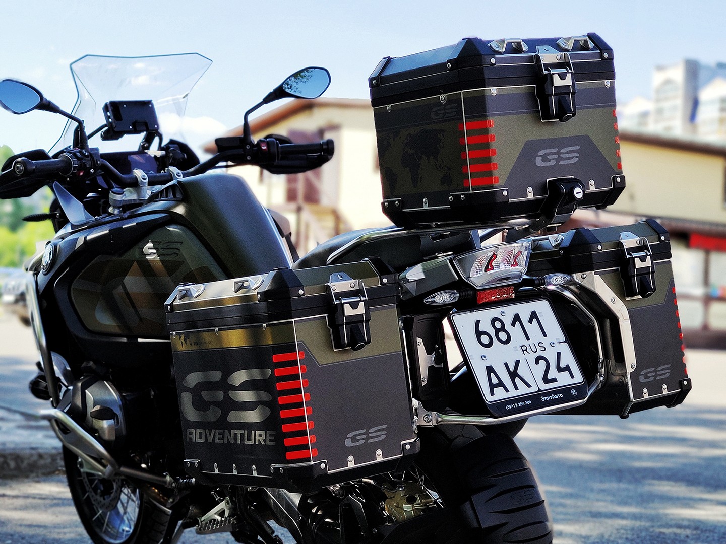 Наклейки на кофр BMW GS 1шт 005_1