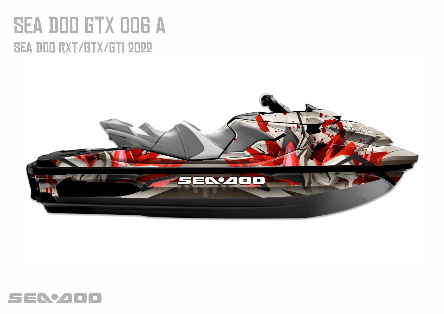 Наклейки на гидроцикл SEA-DOO RXP/GTX 006