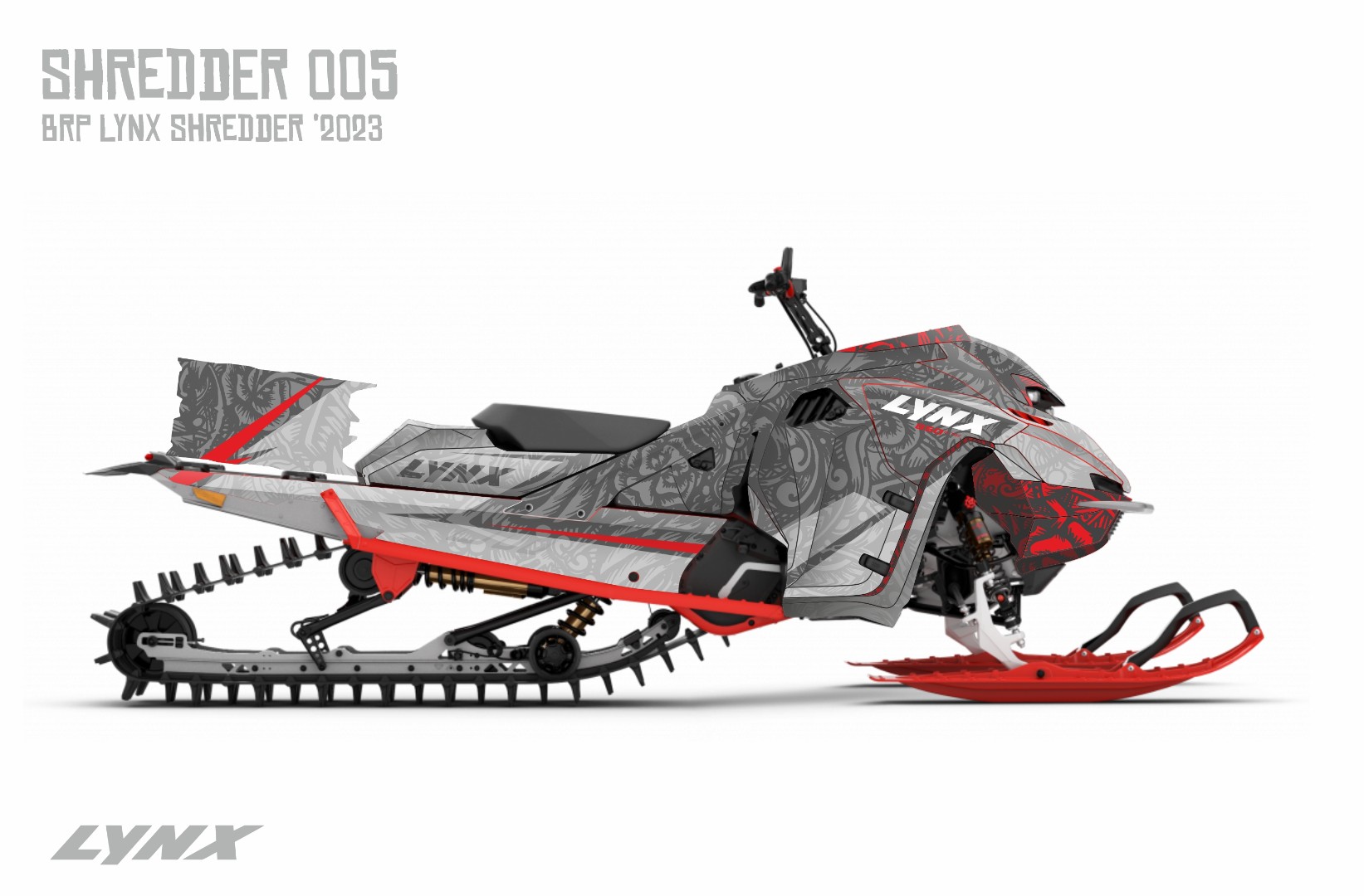 Наклейки на снегоход LYNX SHREDDER 005