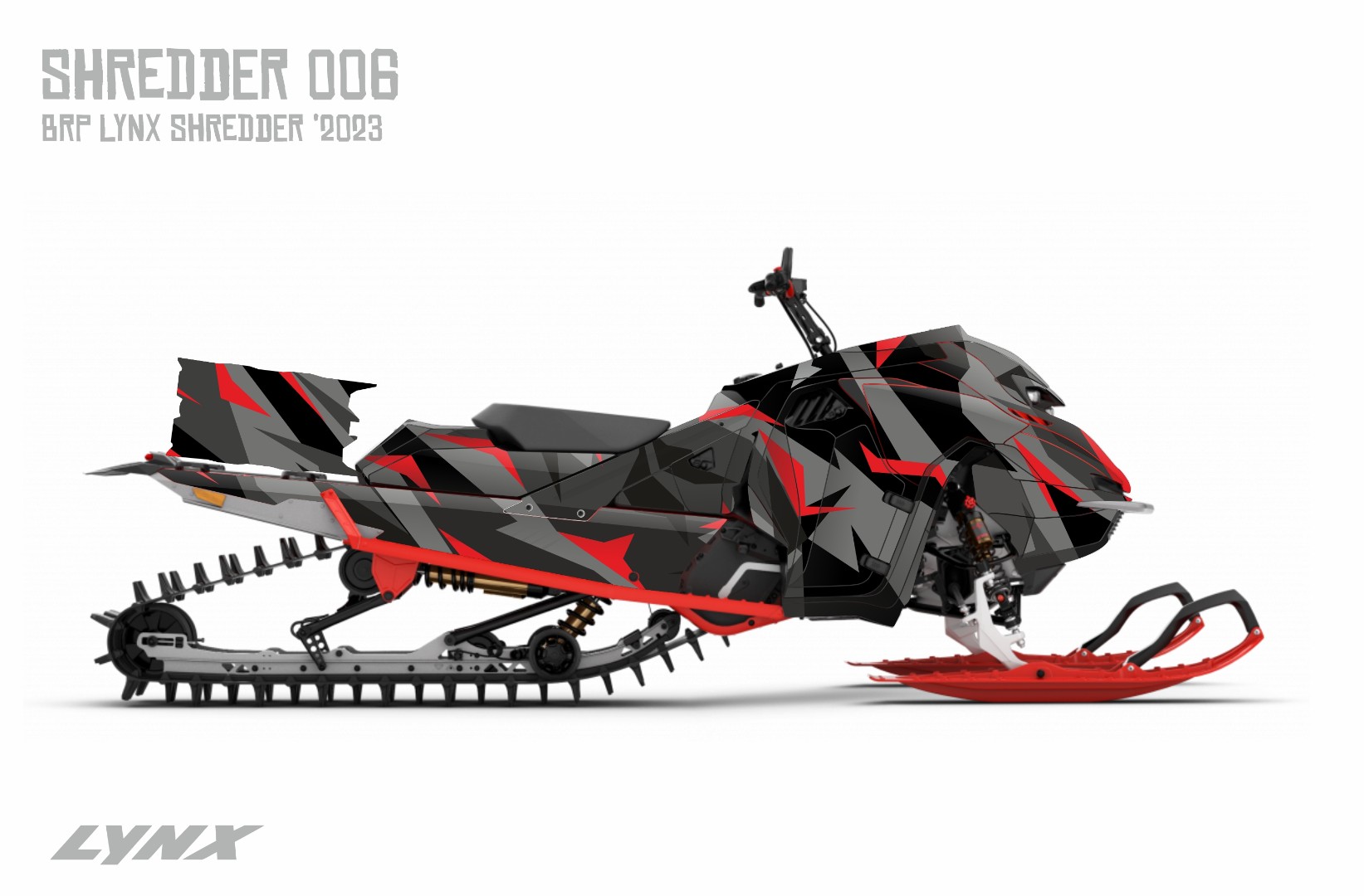 Наклейки на снегоход LYNX SHREDDER 006