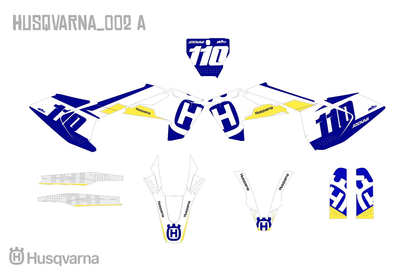 Наклейки на мотоцикл Husqvarna 002